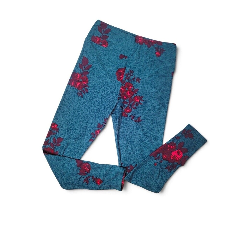 Leggings Floral Roses LuLaRoe OS New